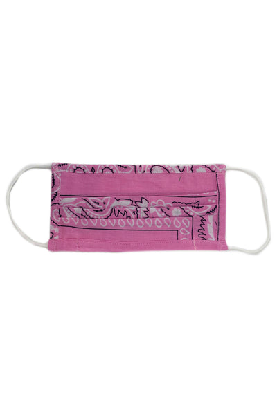 Pink Bandana Face Mask