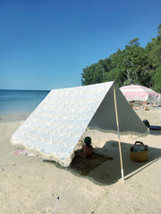 Slate Block Print Beach Tent