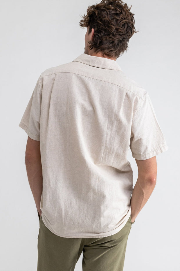 Classic Linen SS Shirt - Sand