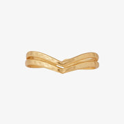 Chevron Toe Ring - Gold