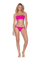 Hibiscus Pink Split Reversible Bikini - Bottom - Cheeky Cut