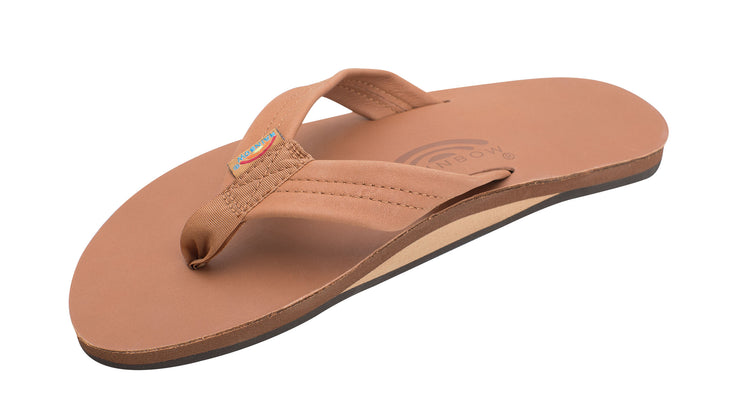 Men's Single Layer Classic Leather with Arch Support - Tan