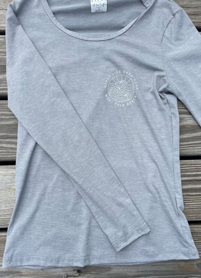 Women's Gypsy Life OG Logo Sun Shirt - Grey