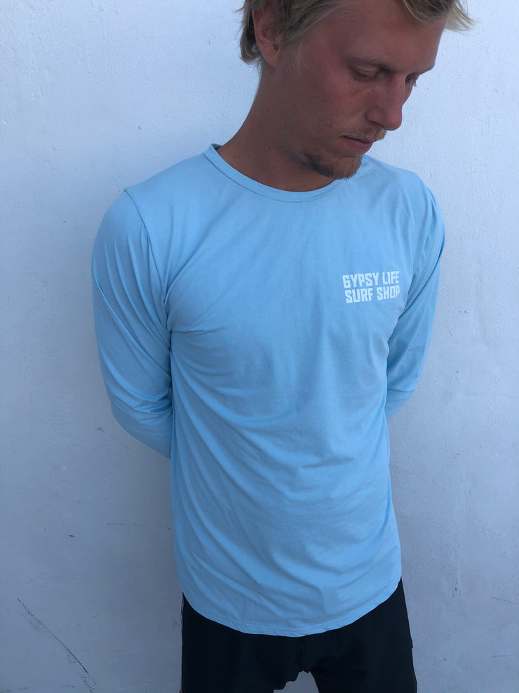 Men's 5 Flex LS Sun Shirt - Light Blue