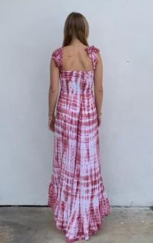 Brooklyn Dress - Rose White Sabia