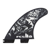 FCS II Filipe Toledo PC Medium Tri Fins - Black/White