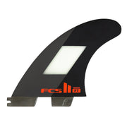 FCS II Filipe Toledo Large Tri Fins - Black/Red