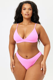Claire Triangle Terry Top - Blushing
