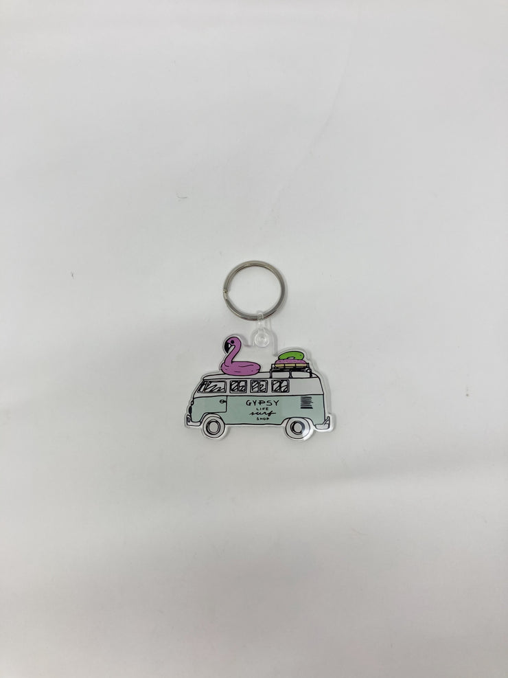 Gypsy Flamingo Van Keychain