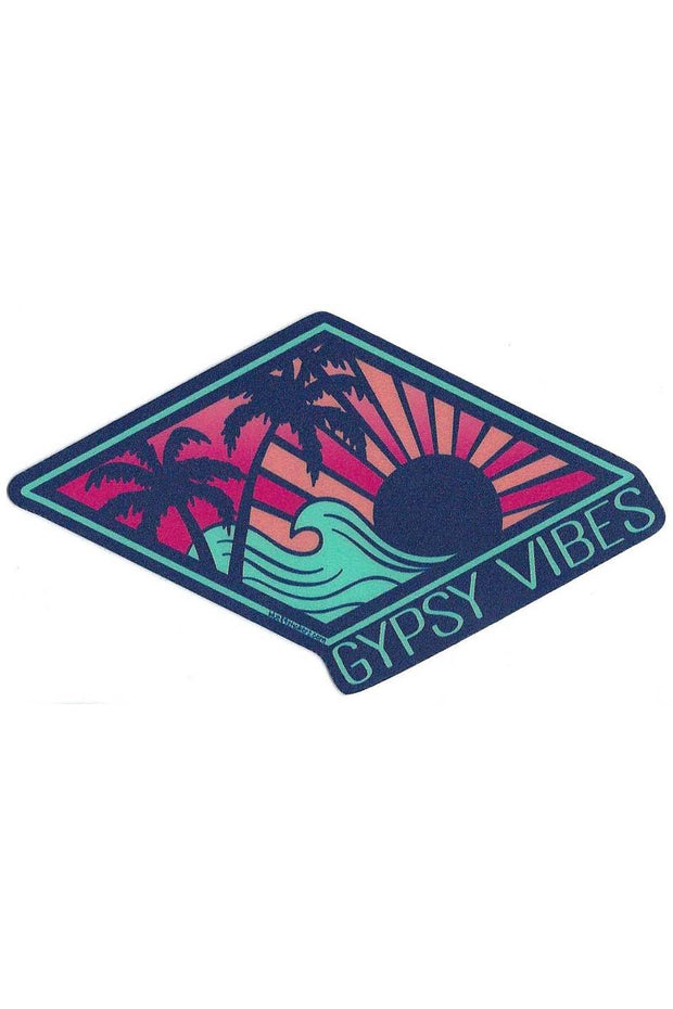 Gypsy Life Surf Shop Sticker - Distraction Palms/Wave