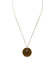 Gypsy Coin Necklace with Swarovski Crystal - Small