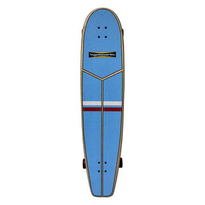 Hamboards 45" HHOP Carving Surfskates - Light Blue Red White