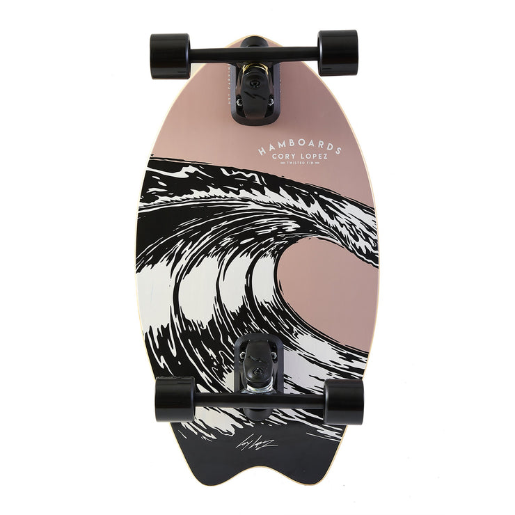 Twisted Fin | Surfskate | Cory Lopez - Pastel