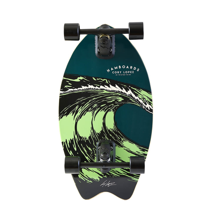 Twisted Fin | Surfskate | Cory Lopez - Dark Teal