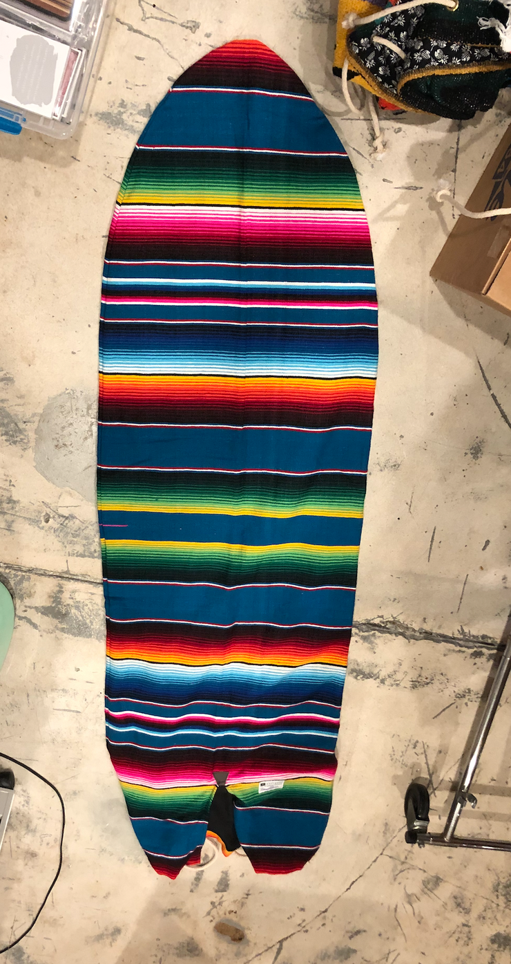 Serape Surfboard Bag - Blue Rainbow - 6'2"