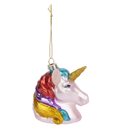 Unicorn Festive Ornament