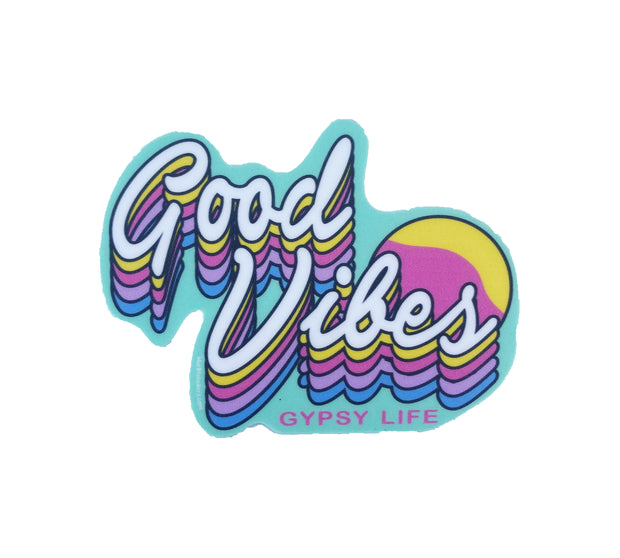 Gypsy Life Surf Shop Sticker - Give Good Vibes