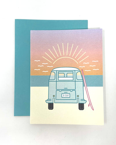 Greeting Card - Van Birthday