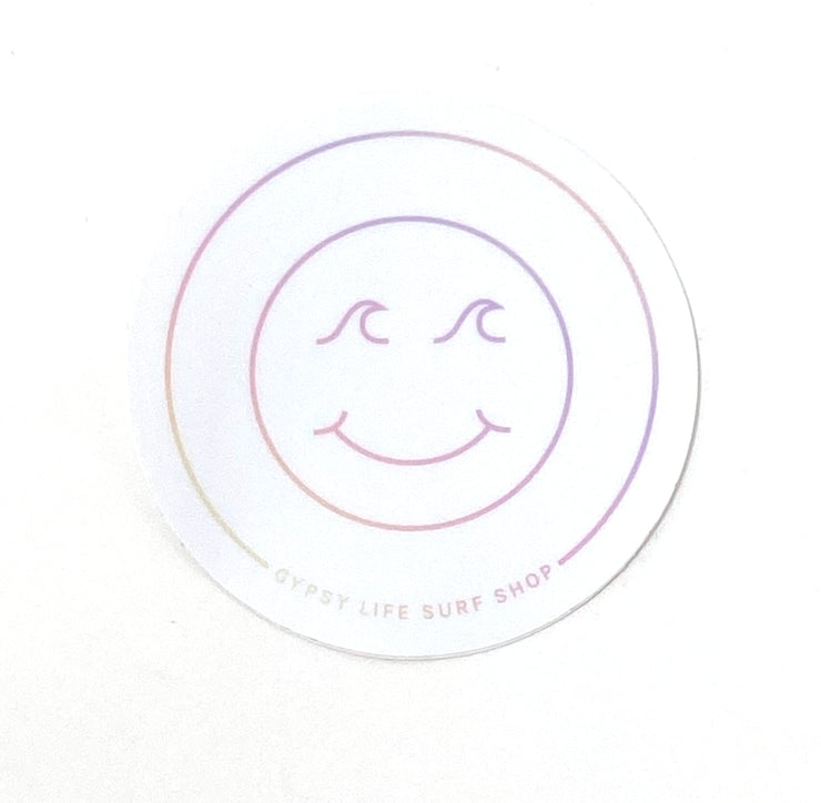 Gypsy Life Surf Shop - Smiley Sticker - Assorted