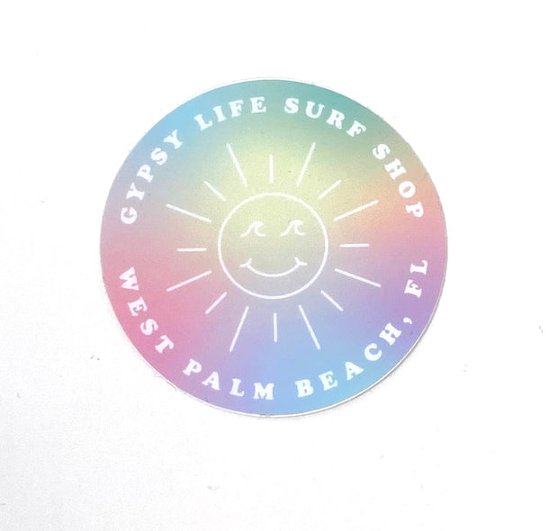 Gypsy Life Surf Shop - Smiley Sticker - Assorted