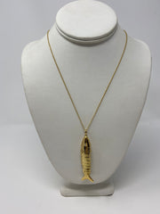 18kt Gold Fish Necklace - XLarge