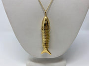 18kt Gold Fish Necklace - XLarge
