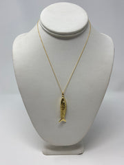 18kt Gold Fish Necklace - Large