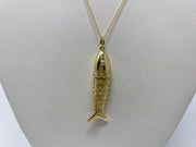 18kt Gold Fish Necklace - Large