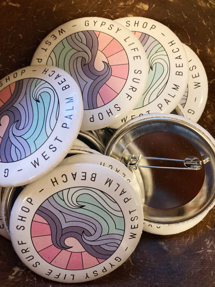 Gypsy OG Logo Large Button - Pink and Purple