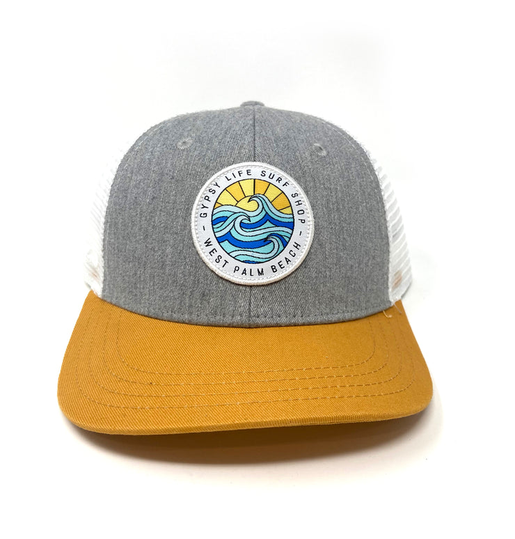 Gypsy Life Surf Shop Hat - Charcoal/Biscuit
