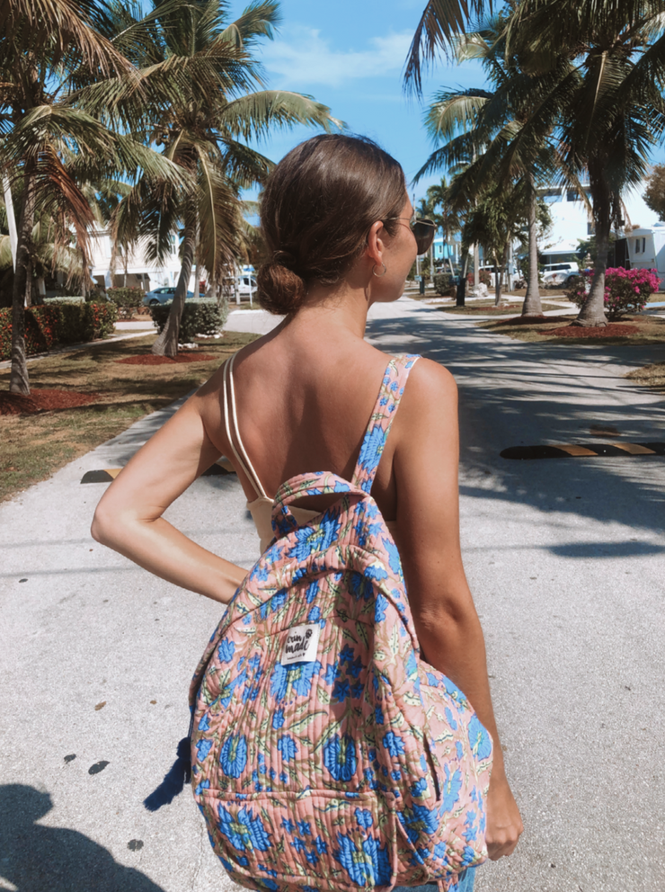 Quilted backpack top