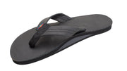 Men's Single Layer Classic Leather with Arch Support - Black
