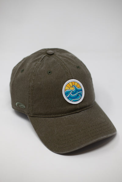Gypsy Life Surf Shop Hat - Logo Only Patch - Olive