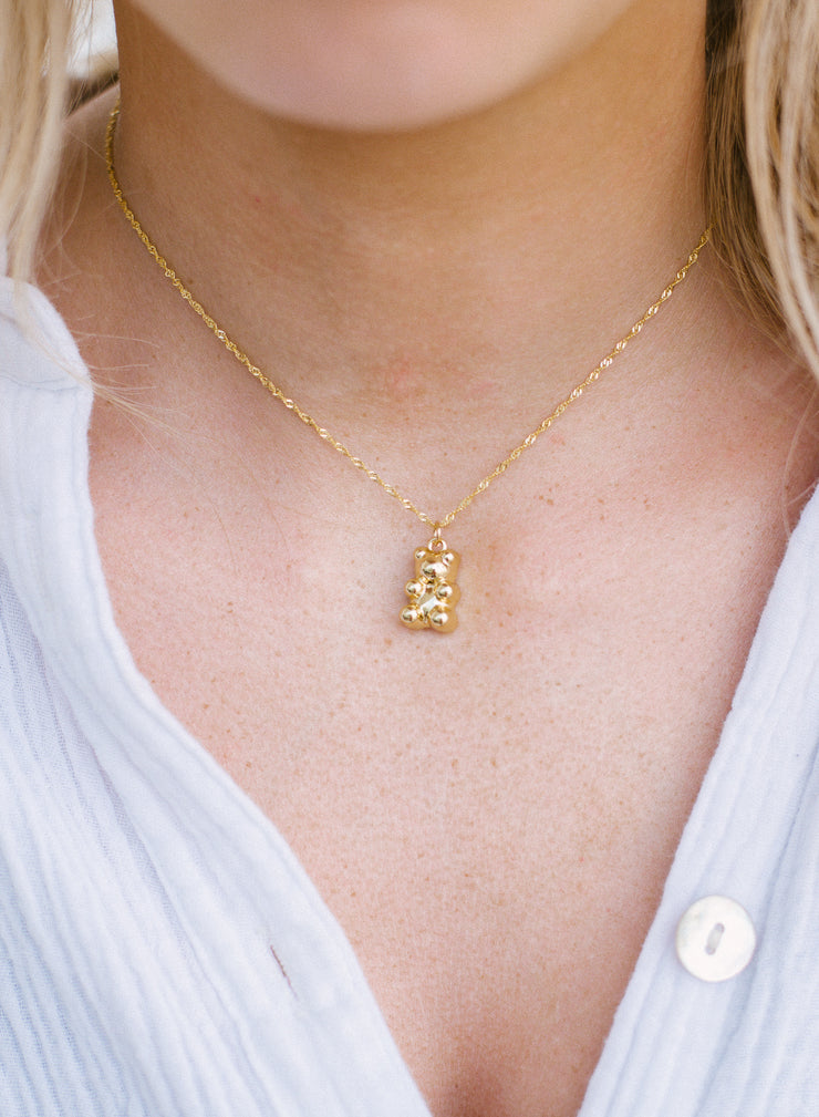 Gypsy Gold Gummy Bear Necklace