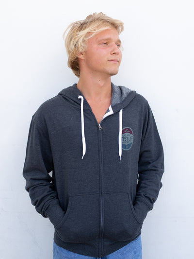 Gypsy Life Surf Shop - Laguna Full Zip Hoodie - Coil Spring Wave/Palms Soft
