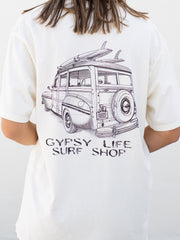 Gypsy Life Samaritan Woody Surf Tee - Ivory