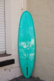 7'4 Catherine Girard Single Fin Mid Length - Sea Green