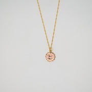 Gypsy Mini Circle Zodiac Charm Necklace