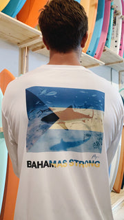 Gypsy Life Surf Shop - John Garza Collab Bahamas Strong - Men's Long-Sleeved Performance Shirt
