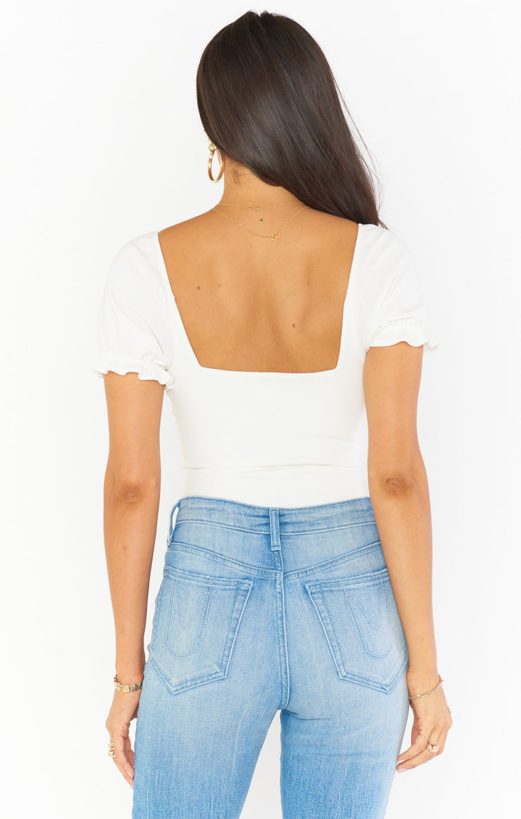 Baker Bodysuit - Bone Stretch