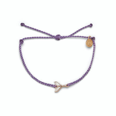 Mermaid Fin Rose Gold Bracelet - Light Purple