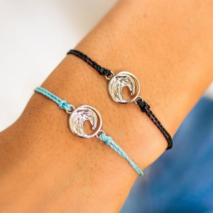 Swell Charm Rose Gold Bracelet - White