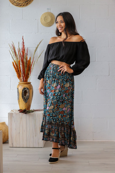 Drifter Skirt - Midnight Rosa