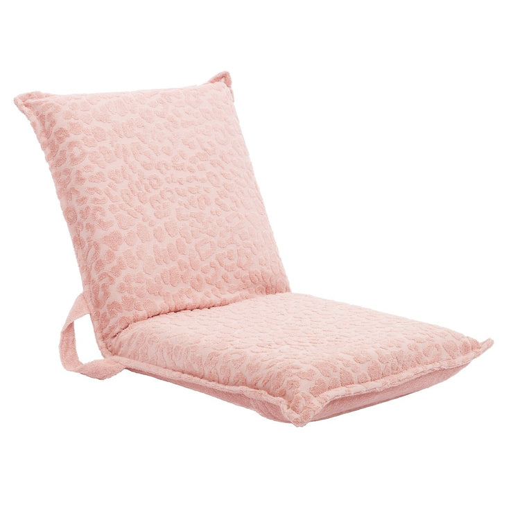 Terry Lounger Beach Chair - Pink