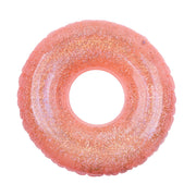Pool Ring Glitter - Neon Coral