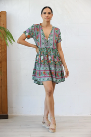 Love St. Mini Dress - Mint Rosa