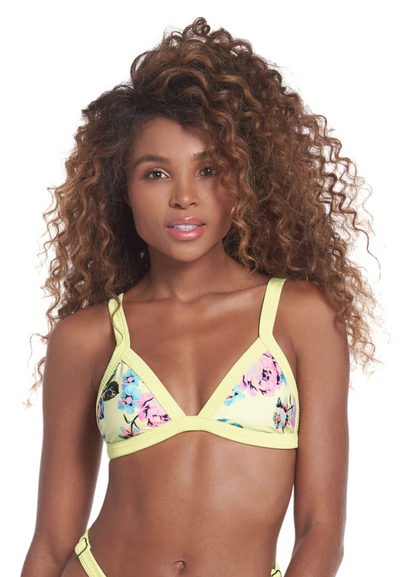 Daisy Fields Hyacinth Fixed Triangle Bikini Top