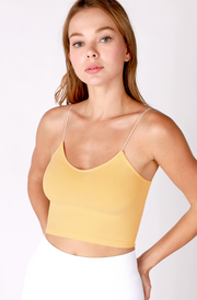 Skinny Strap Cropped Cami - Lavender Frost