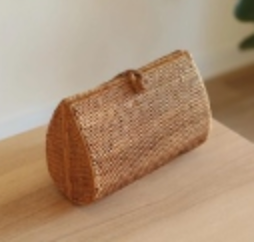Small Rattan Clutch