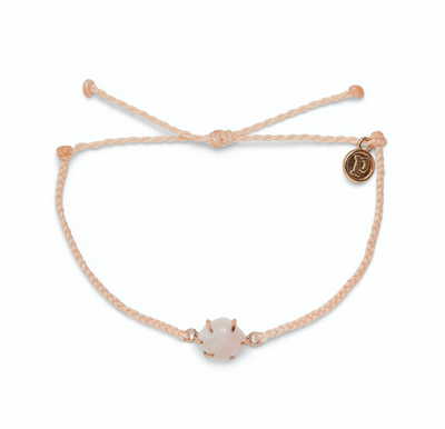 Rose Gold Crystal Cove Charm Bracelet - Blush